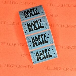 Happy Mail Packaging Labels Stickers